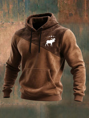 Men's Vintage West Oversized Drop-Shoulder Hoodie