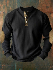 Men's Vintage Printed Casual Sweatshirt