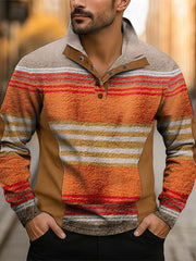 Men's Vintage Western Printed Casual Sweatshirt