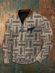 Men's Western Style Casual Sweatshirt