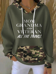 Women's Female Veteran Printed Hoodie