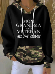 Women's Female Veteran Printed Hoodie