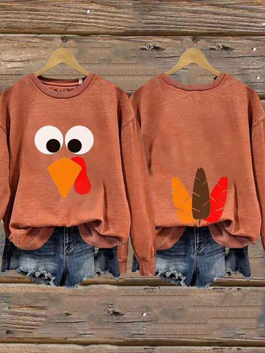 Women's Thanksgiving Funny Turkey Sweatshirt