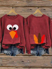 Women's Thanksgiving Funny Turkey Sweatshirt
