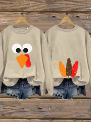 Women's Thanksgiving Funny Turkey Sweatshirt