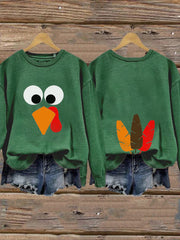 Women's Thanksgiving Funny Turkey Sweatshirt