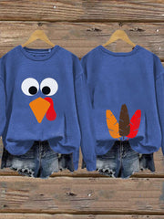 Women's Thanksgiving Funny Turkey Sweatshirt
