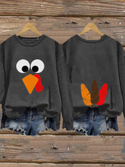 Women's Thanksgiving Funny Turkey Sweatshirt