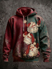 Men's Santa Oversized Drop-Shoulder Hoodie With Pockets