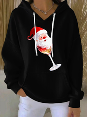 Women's   Santa Claus  Printed Hoodie