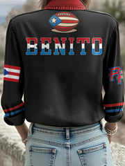 Women's Bunny Football Music Lover Printed Shirt