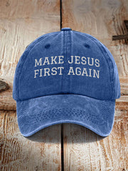 Unisex Make Jesus First Again Hat
