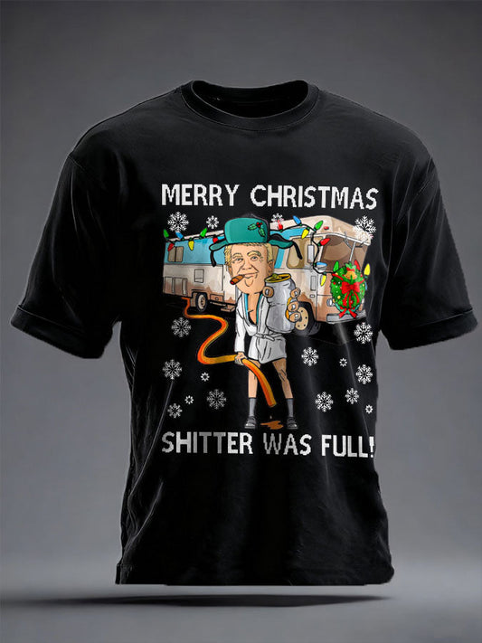 Unisex Funny Christmas Maga Printed T-shirt