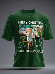 Unisex Funny Christmas Maga Printed T-shirt