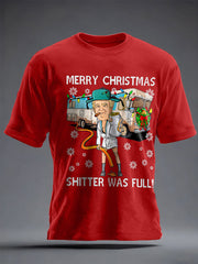 Unisex Funny Christmas Maga Printed T-shirt