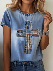 Women's Assemble The Cross Short-sleeved T-shirt