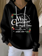 Women's White Christmas Print Sweatshirt