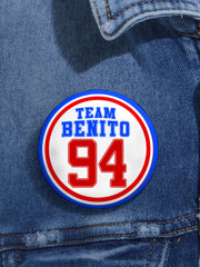 Bunny Football Music Lover Printed Pins