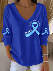 Women's I Wear Blue For MomTop