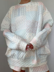 Women's floral patchwork loose sweatshirts