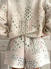 Women's Christmas sweatshirt and shorts sets