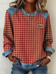 Women's Faith Print Casual Top