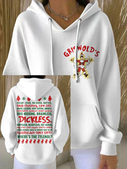 Women's Funny Christmas Printed Hoodie