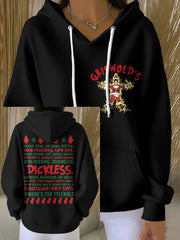 Women's Funny Christmas Printed Hoodie