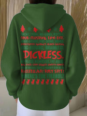 Women's Funny Christmas Printed Hoodie