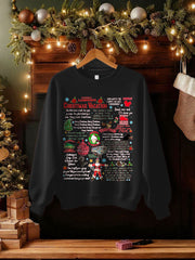Women's Funny Christmas Printed Sweatshirt