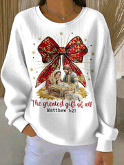 Women's Christmas Printed Sweatshirt