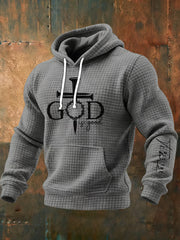 Men's God Is Good All The Time Casual Printed Hoodie