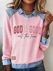 Women's God Is Good All The Time Casual Top