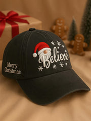 Unisex Believe Christmas Hat