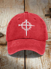 Unisex Cross Faith Print Hat