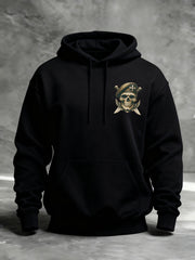 Men's Blessed Be The Lord My Rock Who Trains My Hands For War Printed Casual Hoodie