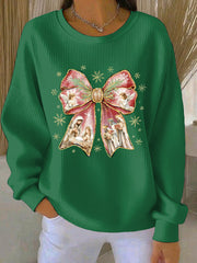 Women's Christmas Print Casual Sweatshirt