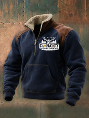 Men's Vintage Western Printed Casual Sweatshirt