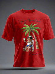 Unisex Christmas Puerto Rico Printed T-shirt