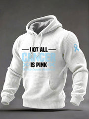 Men's Prostate Cancer Awareness Printed Casual Hoodie