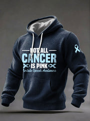 Men's Prostate Cancer Awareness Printed Casual Hoodie