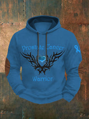 Men's Prostate Cancer Awareness Print Casual Hoodie
