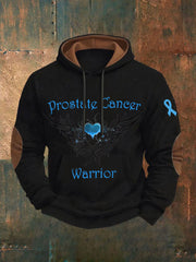 Men's Prostate Cancer Awareness Print Casual Hoodie