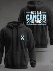 Men's Prostate Cancer Awareness Printed Casual Hoodie