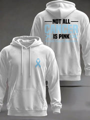 Men's Prostate Cancer Awareness Printed Casual Hoodie