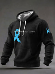 Men's Prostate Cancer Awareness Printed Casual Hoodie