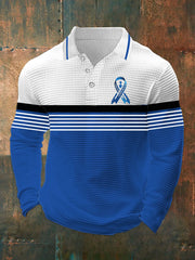 Men's Prostate Cancer Awareness Print Casual Top