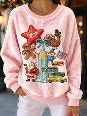 Women's Christmas Flannel Sweatshirts