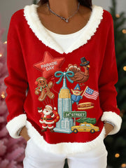 Women's Christmas Plush Tops