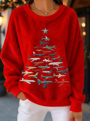 Women's Christmas Tree Fleeces Sweatshirts